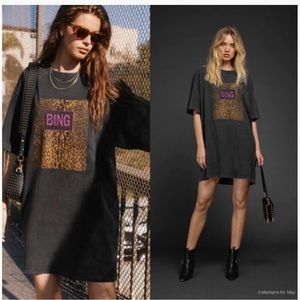 Anine Bing Harley Tee Shirt T-Shirt dress RARE